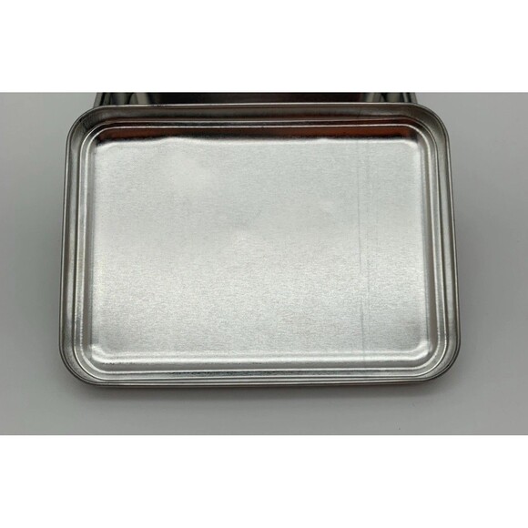 Collectible Coca Cola Tin Box Silver Rectangular Trinket Tin 5 x 3.6 x 1.6 - Picture 9 of 10